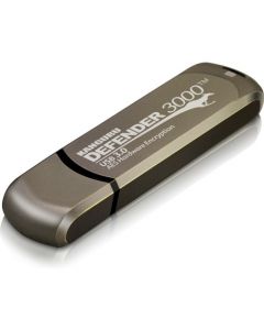 Kanguru Defender3000 FIPS 140-2 Certified, Level 3, SuperSpeed USB 3.0 Secure Flash Drive, 4G FIPS 140-2 Level 3 Certified, AES 256-Bit Hardware Encrypted, SuperSpeed USB 3.0, Remotely Manageable, TAA Compliant SECURE USB FIPS 140-2 ENCRYPTED