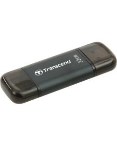 Transcend 32GB JetDrive Go 300 Lightning USB 3.1 Flash Drive 32 GB Lightning, USB 3.1 Black LIGHTNING GOLD PLATING