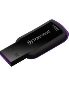 Transcend 32GB JetFlash 360 USB 2.0 Flash Drive 32 GB USB 2.0 Black, Purple Ergonomic, Capless