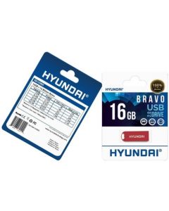 Hyundai Bravo Keychain USB 2.0 Flash Drive 16GB Red Read Speed: Up to 10MB/s, Write Speed: Up to 3MB/s, Generation: 2.0 , Operation Temperature: 32¬∞ 113¬∞ F (0¬∞ 45 ¬∞C), Storage Temperature: 14¬∞ 158¬∞ F(-10 ¬∞C 70 ¬∞C) RED