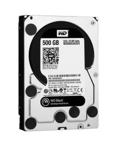 Western Digital Caviar Black WD5003AZEX 500 GB 3.5" Internal Hard Disk Drive (HDD) SATA III 6.0Gb/s 7200 RPM 64 MB (20PK)