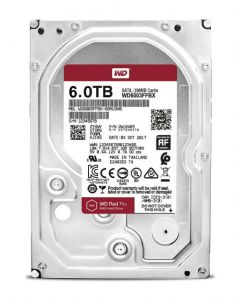 Western Digital Red Pro WD6003FFBX 6 TB 3.5" Internal Hard Disk Drive (HDD) SATA III 6.0Gb/s 7200 RPM 256 MB (20PK)