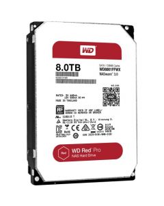 Western Digital Red Pro WD8001FFWX 8 TB 3.5" Internal Hard Disk Drive (HDD) SATA III 6.0Gb/s 7200 RPM 128 MB (20PK)