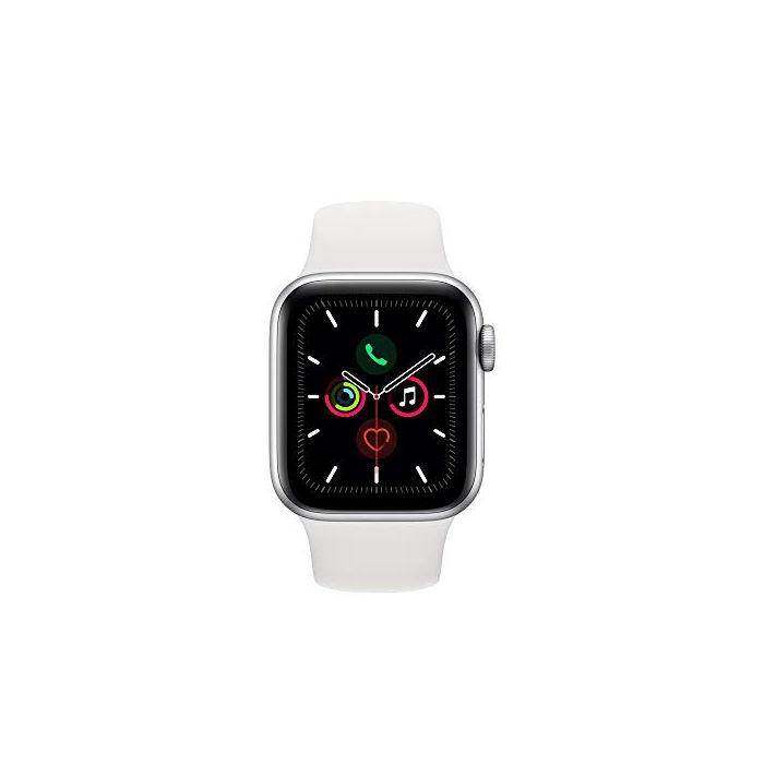 Apple Watch Series 5 (GPS 40mm) - Silver Aluminum Case with White