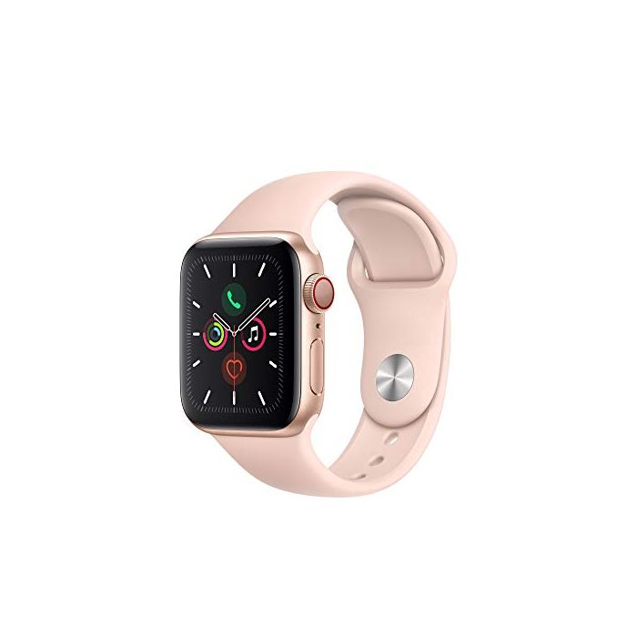 Apple Watch Series 5 (GPS + Cellular 40mm) - Gold Aluminum Case with Pink  Sport Band MWWP2LL/A