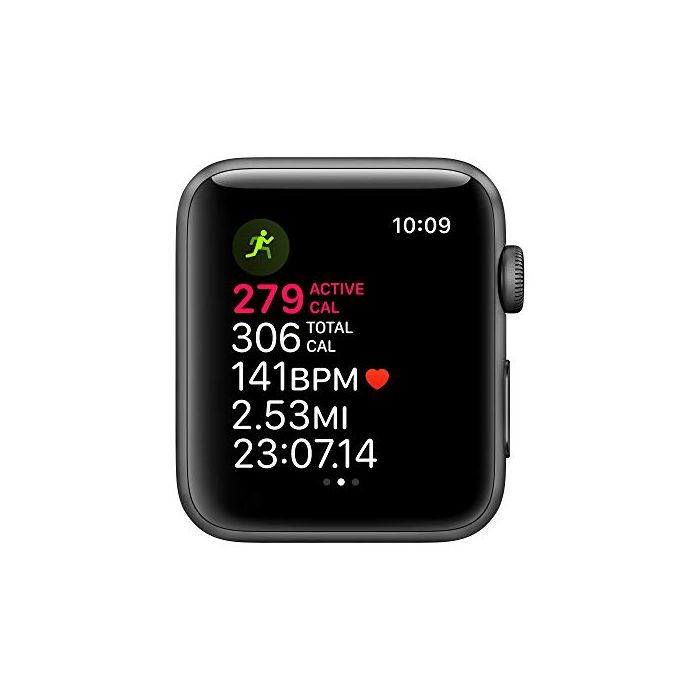 Apple Watch Series 3 (GPS 42mm) - Space Gray Aluminum Case with Black sport  Band MTF32LL/A