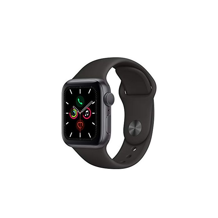 Apple Watch Series 5 (GPS 40mm) - Space Gray Aluminum Case with Black Sport  Band MWV82LL/A