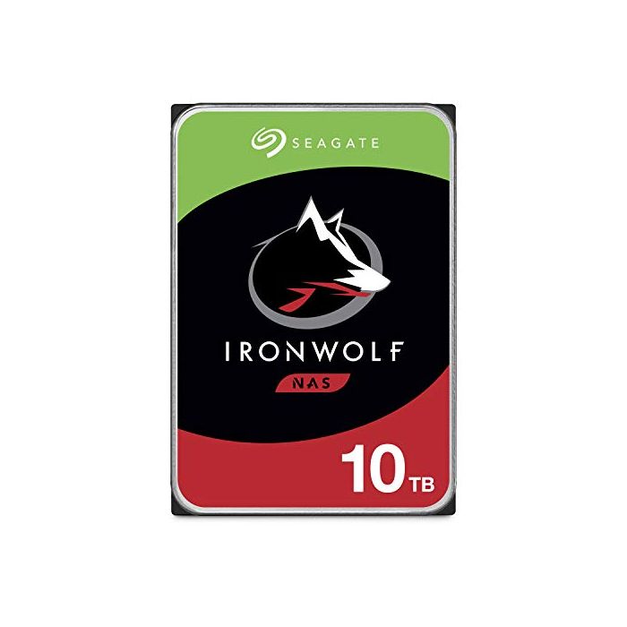 Seagate IronWolf 10TB NAS Internal Hard Drive HDD – CMR 3.5 Inch SATA 6Gb/s  7200 RPM 256MB Cache for RAID Network Attached Storage ST10000VN0008
