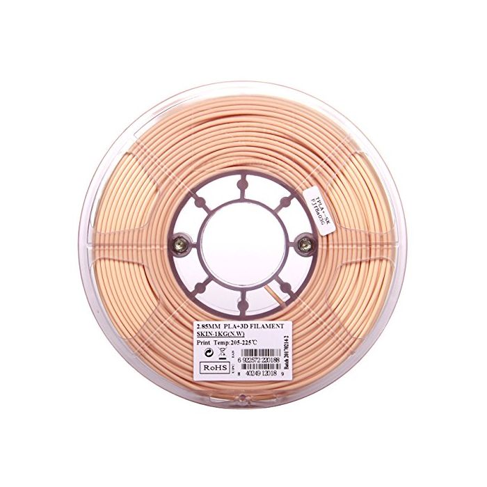 eSUN 3mm Skin PLA PRO (PLA+) 3D Printer Filament 1KG Spool (2.2lbs) Actual  Diameter 2.85mm +/- 0.05mm Skin Color (Pantone 475C) IG-C-PLAPRO300F1