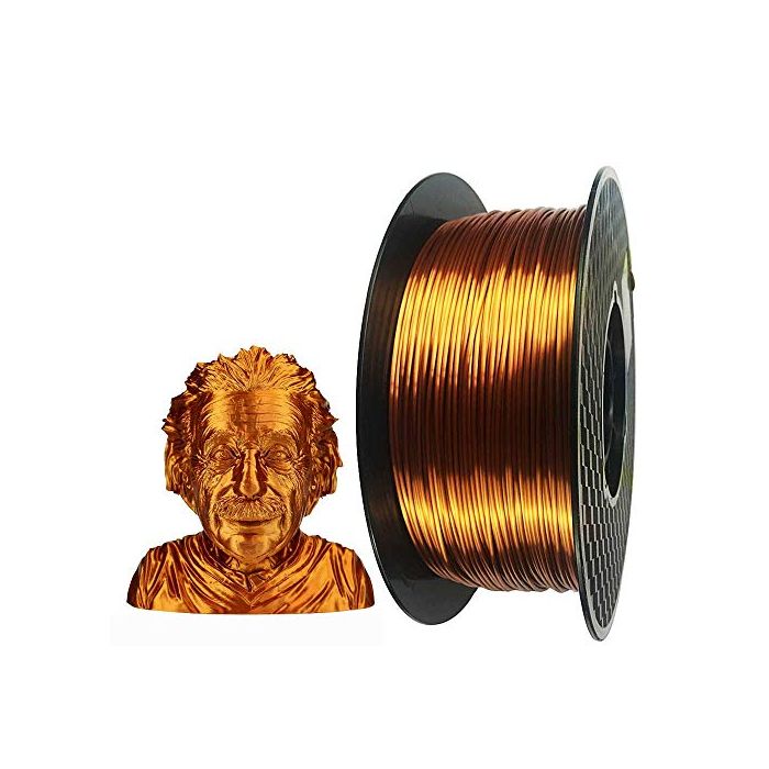Silk Copper PLA 3D Printer Filament 1.75 mm 1KG 2.2LBS Spool 3D Printing  Material CC3D Shine Silky Shiny Metallic Metal Red Purple Copper PLA  Filament
